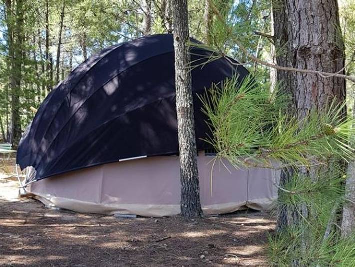 Tente pour 4 personnes, avec bassin pour enfant en Ardèche - 3