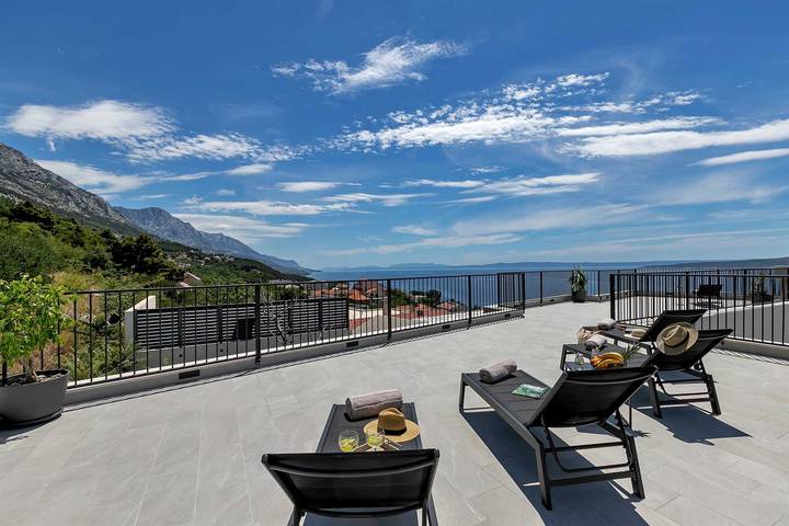 Villa pour 6 personnes, avec terrasse et vue sur l’océan à Brela - 3