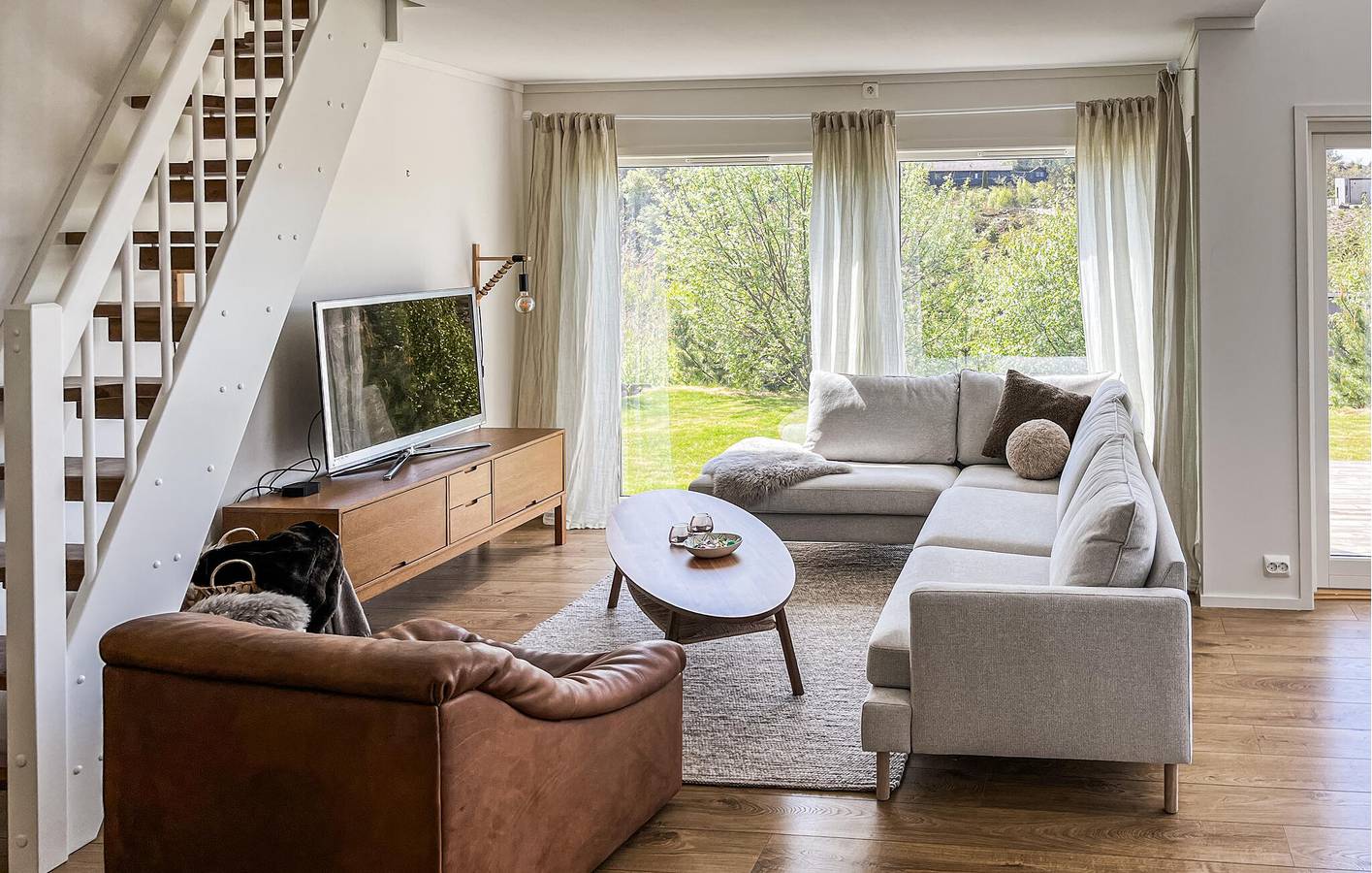 Feriehus for 7 personer med hage in Lindesnes 