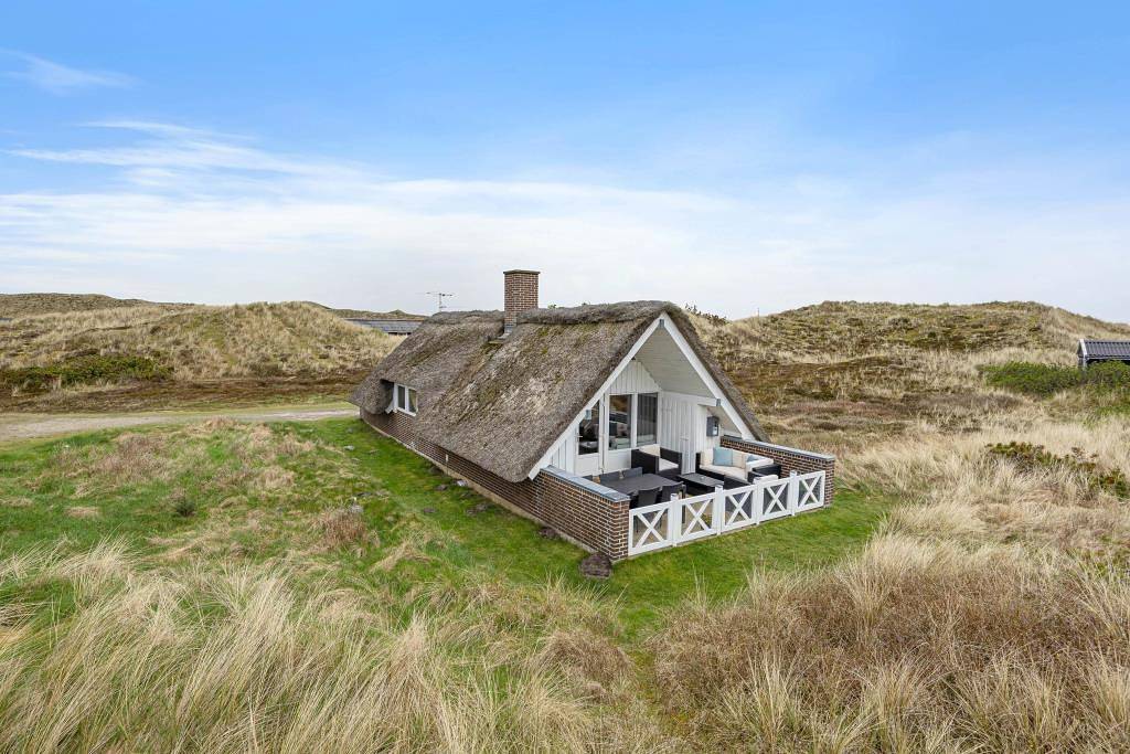 Klassisches Ferienhaus in Houvig, 250 m zum Strand, 1 Hund in Ringkøbing, Holmsland Klit