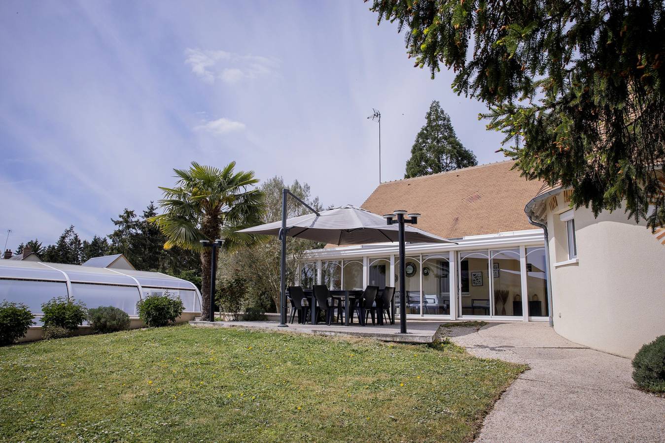 Maison de vacances « L'Escale des Copains » avec piscine privée, terrasses et Wi-Fi in Cormeray (Loir-et-Cher), Sologne
