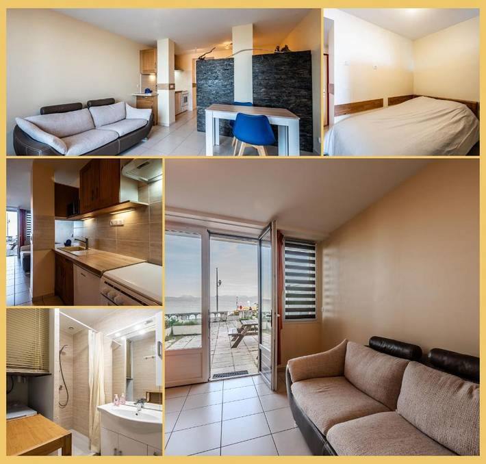 Gîte pour 2 personnes, avec terrasse ainsi que vue sur le lac et vue dans Publier Amphion - 3