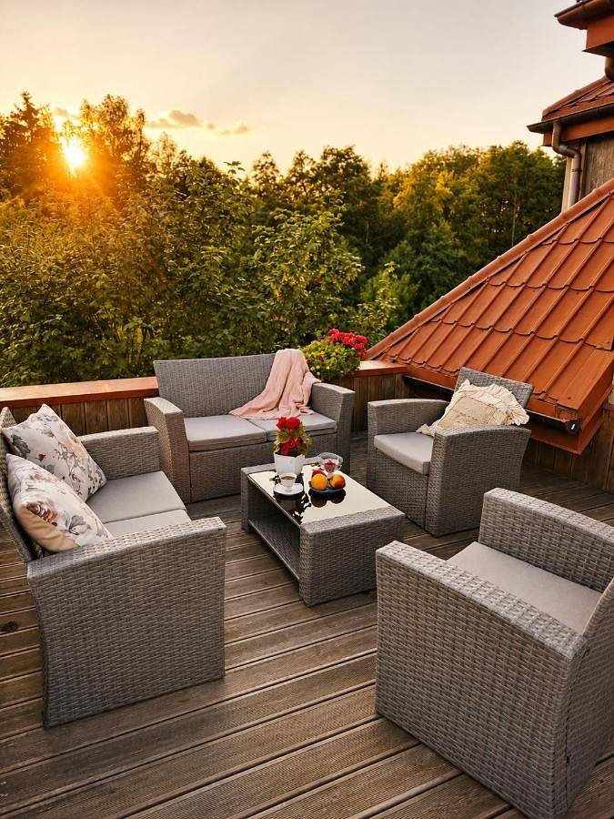 Apartament wakacyjny dla 4 osób, z Ogród i Widok w Płock