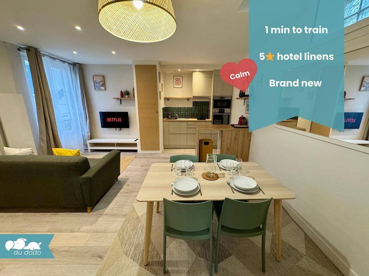 Appartement entier, 1min Rer A - T2 rénové & tout équipé - 20min Paris in Maisons-Laffitte, Yvelines