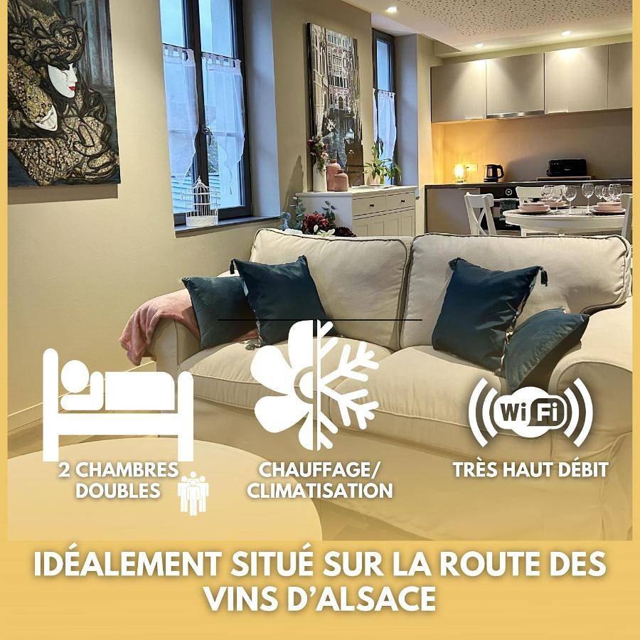 Appartement entier, One-Bedroom Apartment in Guebwiller, Parc naturel régional des Ballons des Vosges