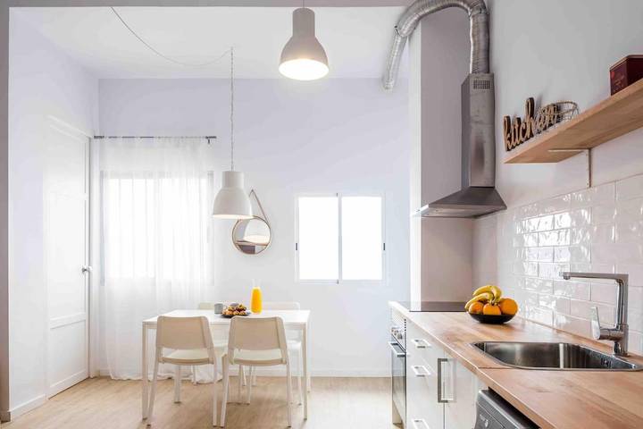 Gîte pour 6 personnes, avec balcon et vue, adapté aux familles dans Benimaclet - 3