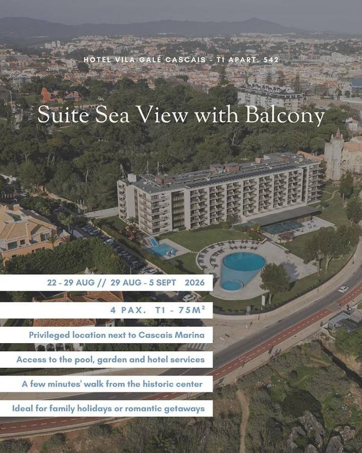 Aparthotel para 4 pessoas em Cascais