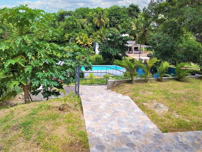 Gîte pour 3 personnes, avec terrasse et piscine en Guadeloupe