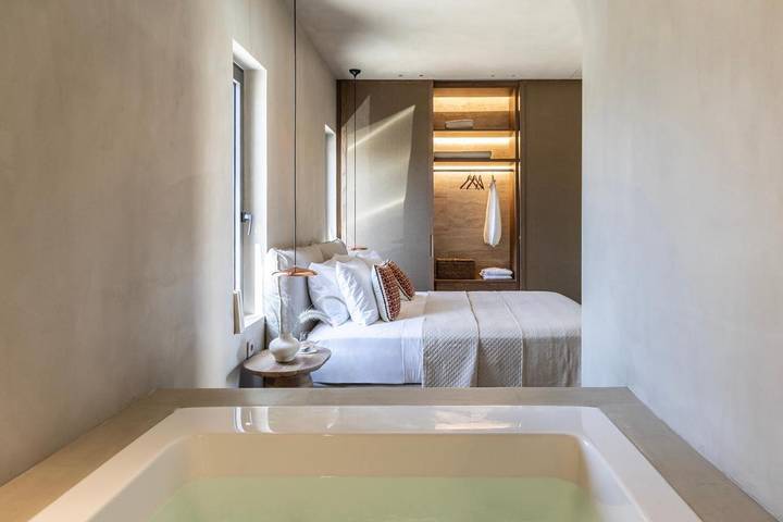 Ferienhaus für 3 Personen, mit Sauna und Garten sowie Ausblick und Pool