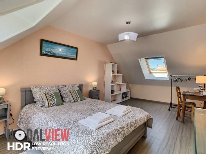 Cottage pour 2 personnes, avec jardin à Bréhal