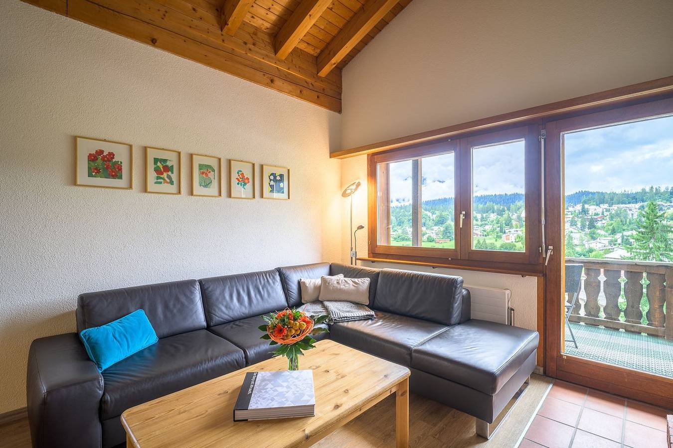 Geheel appartement, Vakantieappartement voor 4 personen met balkon in Flims-Dorf, Flims