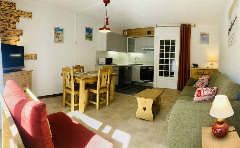 Studio pour 4 personnes, avec balcon/terrasse à Valloire