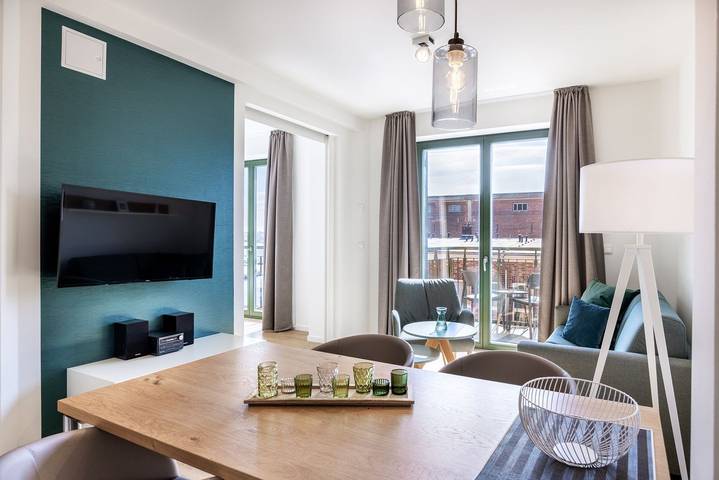 Ferienwohnung für 3 Personen, mit Balkon und Sauna