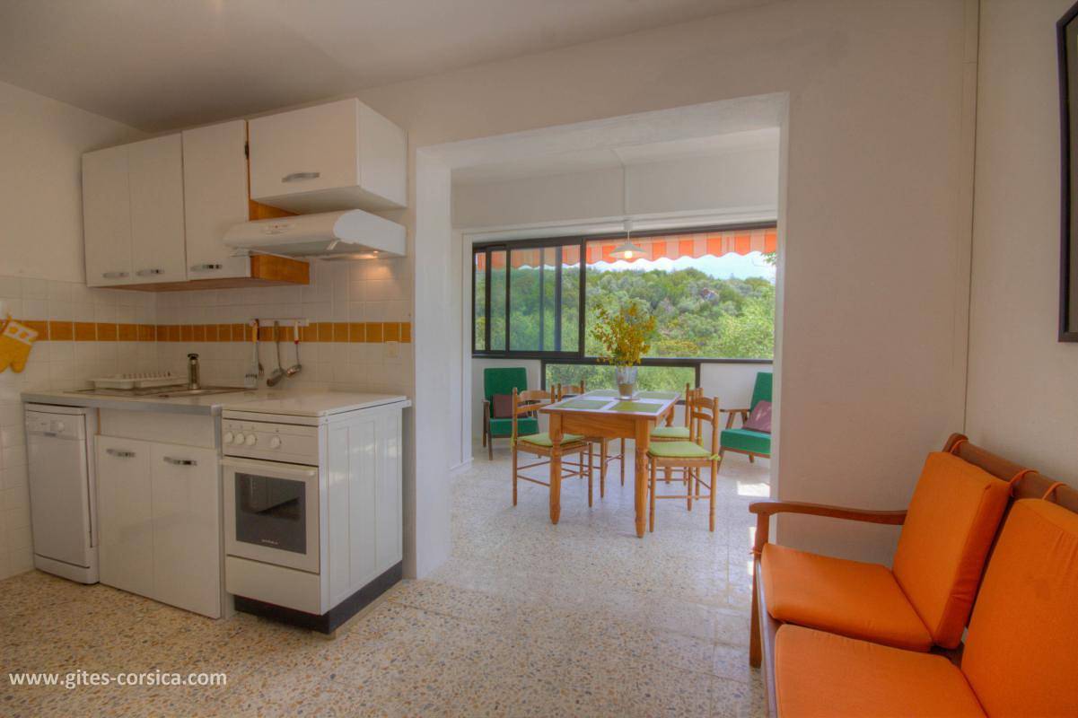 Gîte pour 4 personnes avec terrasse in Porto Pollo (Corse), Serra-di-Ferro