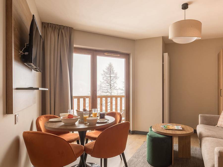 Résidence Odalys Collection L'Ecrin de Vars - Wohnung 6 personen - 2/3 Zimmer 6 Personen (ca. 44 m²) in Saint-André-d'Embrun, Nationalpark Écrins