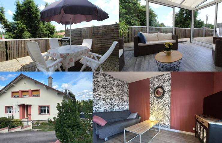 Location de vacances pour 6 personnes, avec Terrasse et Jardin dans Entre-deux-Eaux