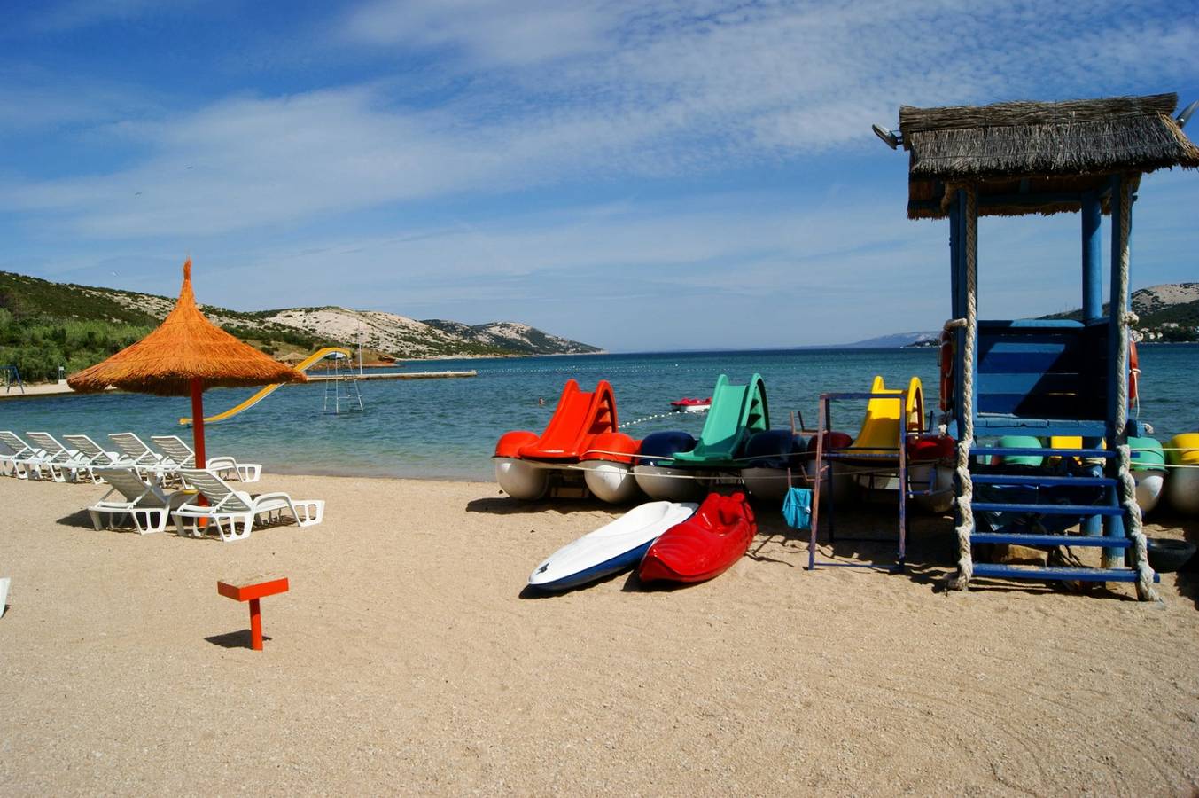 Ganze Wohnung, Ferienwohnung in Stara Novalja mit Meerblick, Loggia, Klimaanlage, W-Lan (133-1) in Stara Novalja, Pag