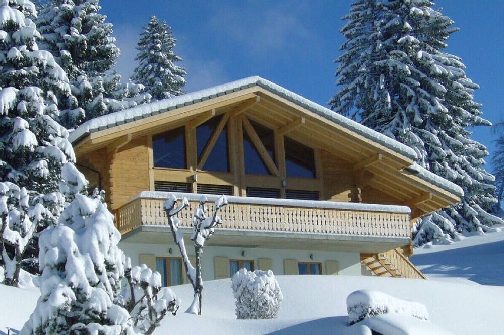 Luxuriöses, modernes Schweizer Chalet - spektakuläre Panoramaaussichten in Gryon, Alpes Vaudoises