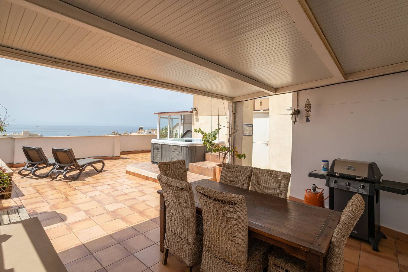 Entire apartment, Apartment "A231 Two Bed Penthouse" Near the Beach with Sea View, Whirlpool & Wi-Fi in Nerja, Costa del Sol