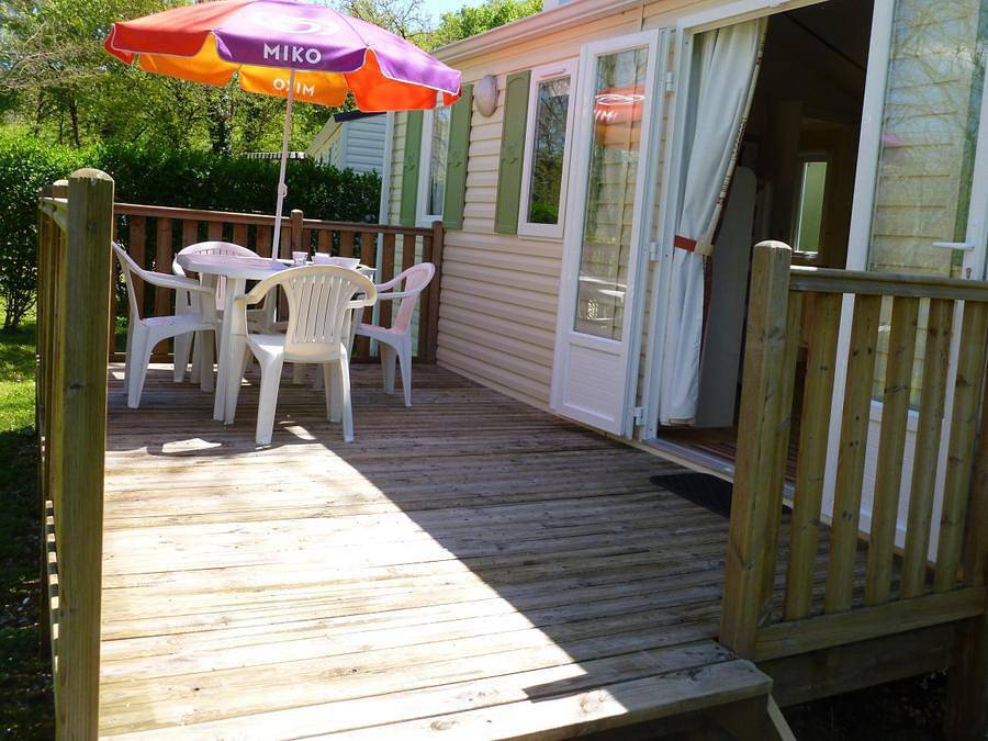 Camping le Trel - Mobilhome 5 personnes - Mobil-home 2 chambres - terrasse non couverte in Saint-Pompont, Périgord Noir