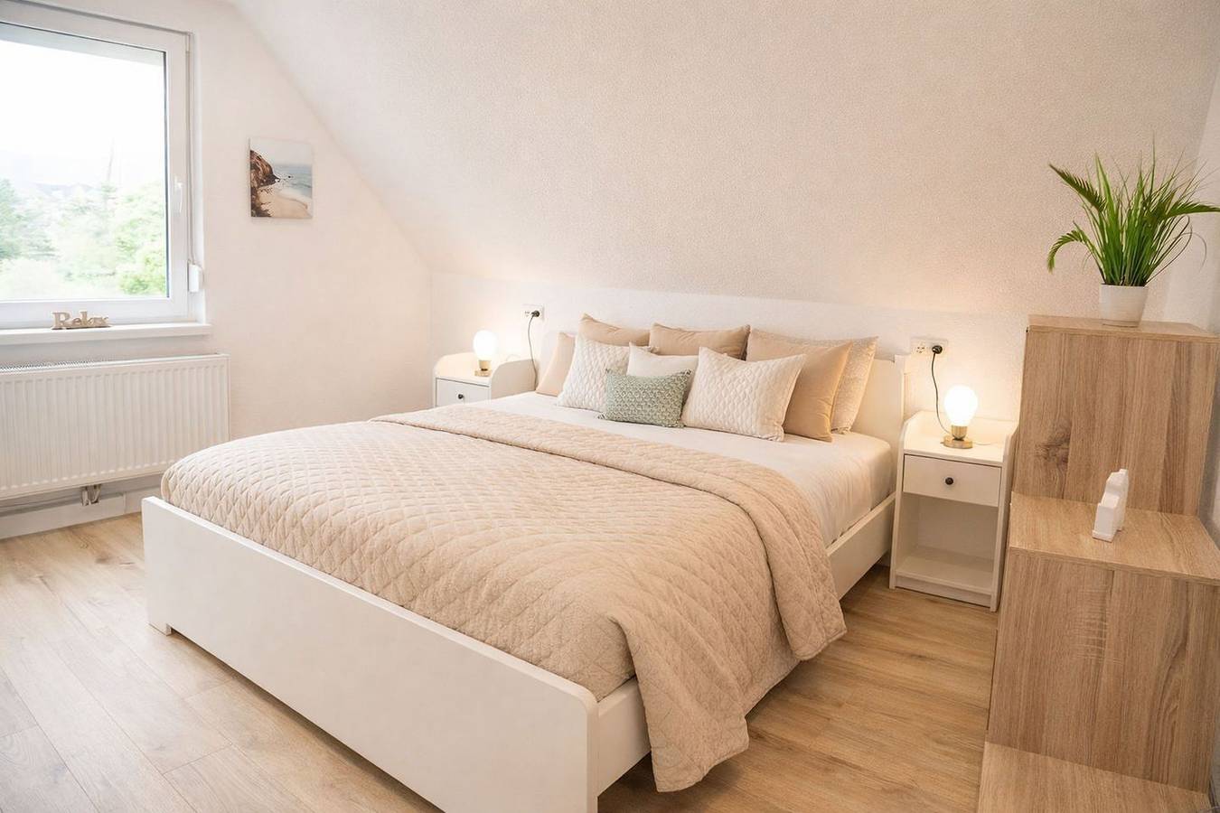 Ganze Wohnung, Ferienwohnung Borkum – Komfortable Auszeit in erster Reihe am Strand in Horumersiel, Wangerland