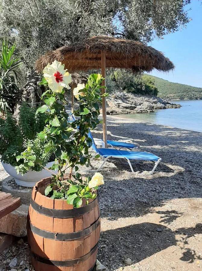 Ferienhaus für 4 Personen, mit Terrasse und Ausblick sowie Garten am Pilion