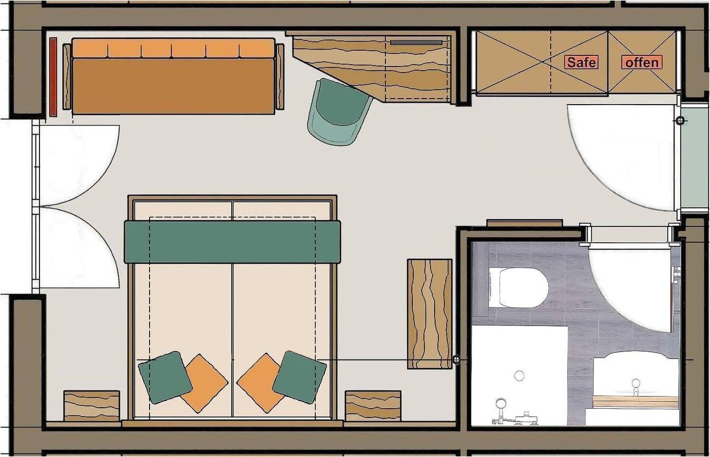 Doppelzimmer Komfort, Gästehaus in Kreuzeckgruppe, Berg im Drautal