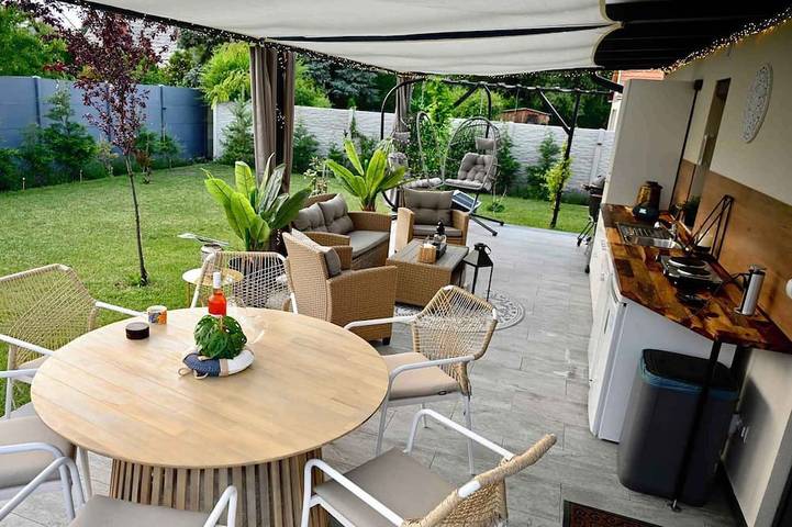 Ferienhaus für 5 Personen, mit Garten