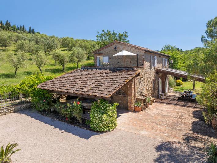 Casa vacanza per 6 persone, con panorama e balcone nonché giardino a Casale Marittimo