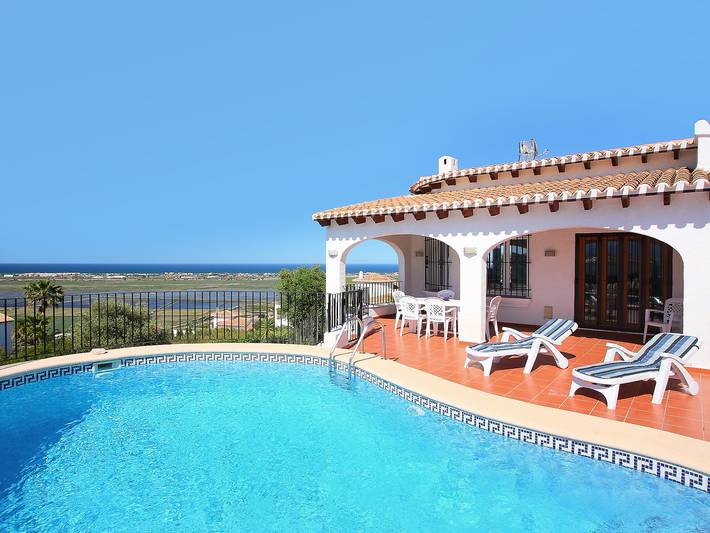 Maison de vacances pour 8 personnes, avec piscine et vue ainsi que jardin et terrasse - 1