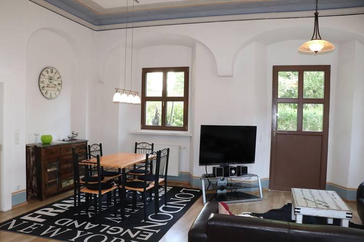 Ferienwohnung für 3 Personen, mit Garten und Terrasse, mit Haustier in Müglitztal