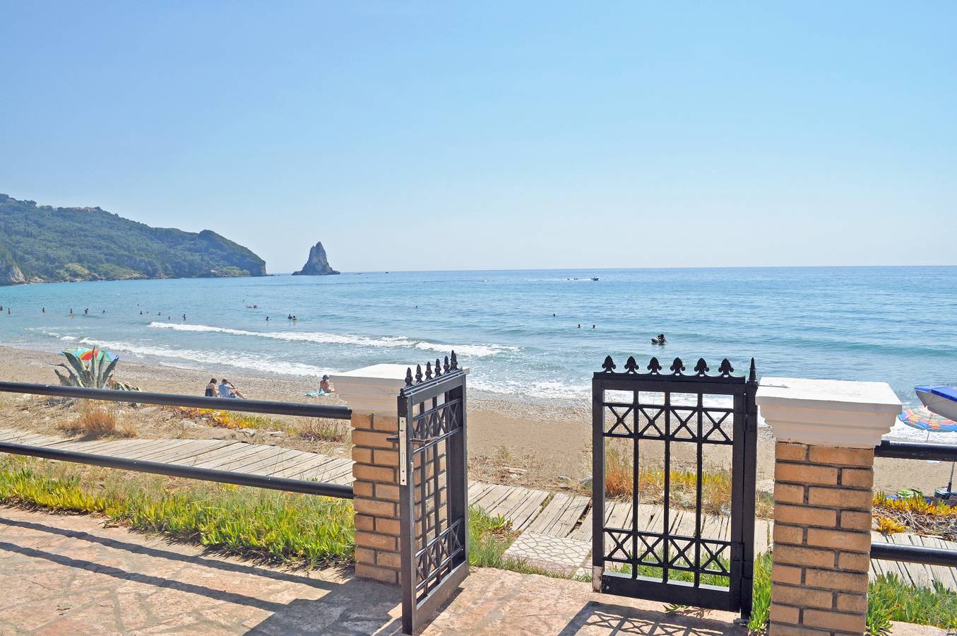 Strandhäuser Yannis am Agios Gordios Strand auf Korfu in Agios Gordios, Korfu