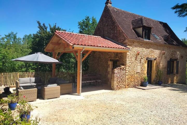 Maison de vacances pour 4 personnes, avec jardin ainsi que balcon et piscine