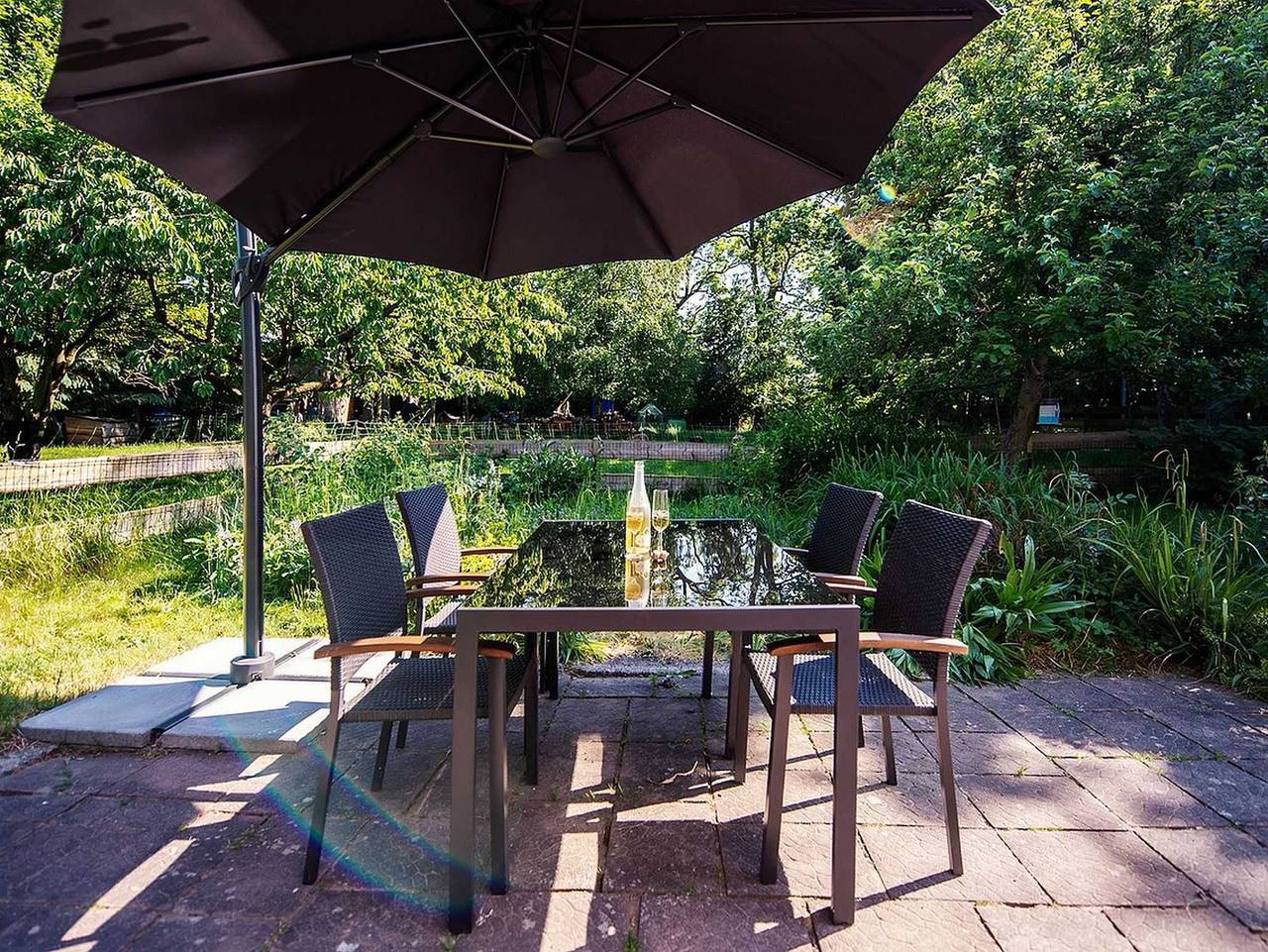 Reetdach Ferienhaus nahe Ostseebad Kühlungsborn - Reetdach Kastanienhaus (52m², 3-Raum, max 4 Pers.) in Gersdorf, Biendorf