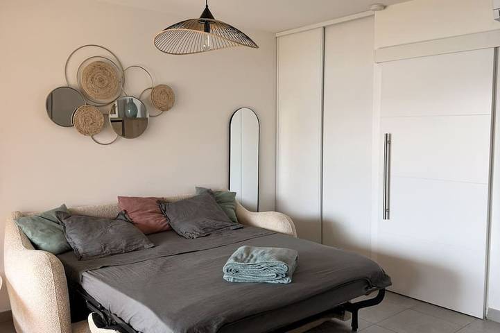 Appartamento intero, Appartamento-Appartamento-Bagno in camera-Vista mare in Tiuccia, Calcatoggio