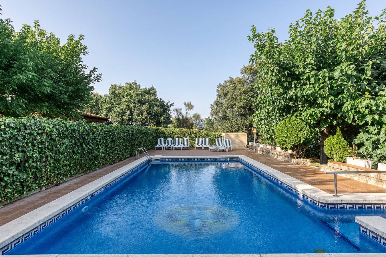 Country House 'Mas Tibau' with Mountain View, Private Pool and Wi-Fi in Llagostera, Costa Brava