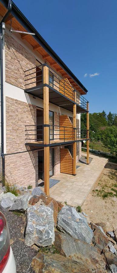 Ferienwohnung für 4 Personen, mit Garten und Ausblick, kinderfreundlich