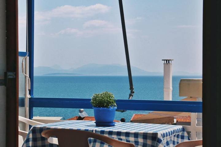 Ferienwohnung für 5 Personen, mit Ausblick und Garten