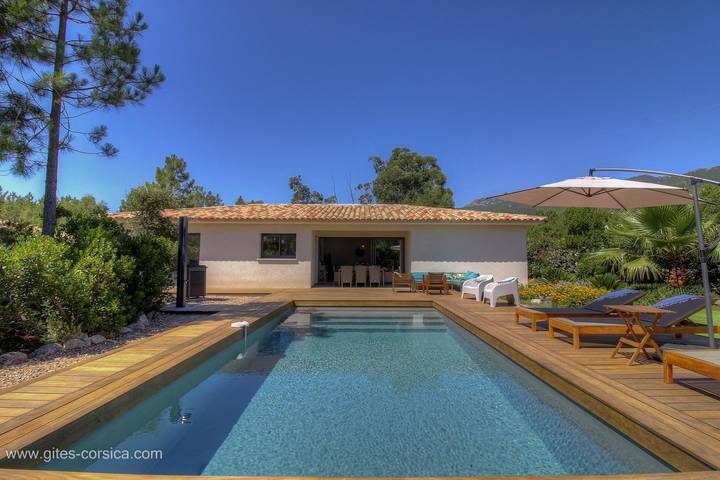 Gîte pour 8 personnes, avec Terrasse et Jardin ainsi que Piscine et Vue à San-Gavino-di-Carbini - 3