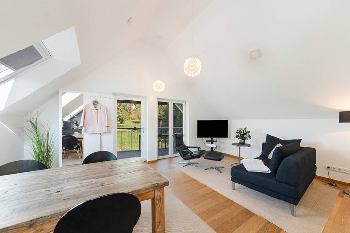 Ganze Wohnung, Apartment „Studio Süßenmühle“ mit Seeblick, privatem Garten und WLAN in FKK Badestrand Süßenmühle, Sipplingen