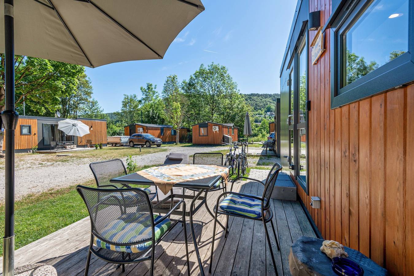 Ganze Ferienwohnung, Tiny Home 'Sankt Rupert Nummer 11' mit privater Terrasse und Klimaanlage in Riedenburg, Altmühltal