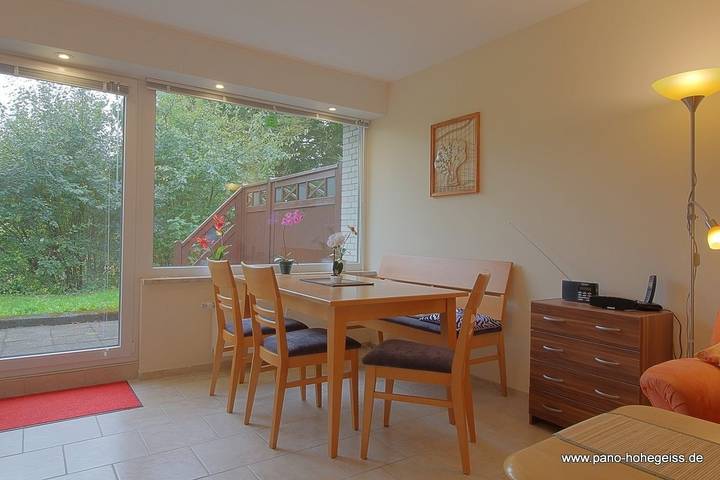 Ferienwohnung für 5 Personen, mit Balkon und Terrasse sowie Sauna