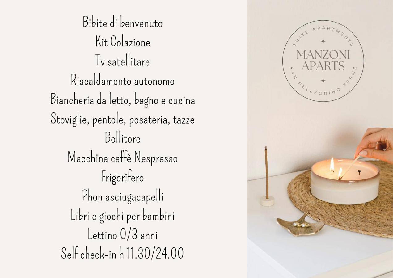 Appartement entier, Manzoni Aparts - Comfort Suite in San Pellegrino Terme, Alpes bergamasques occidentaux