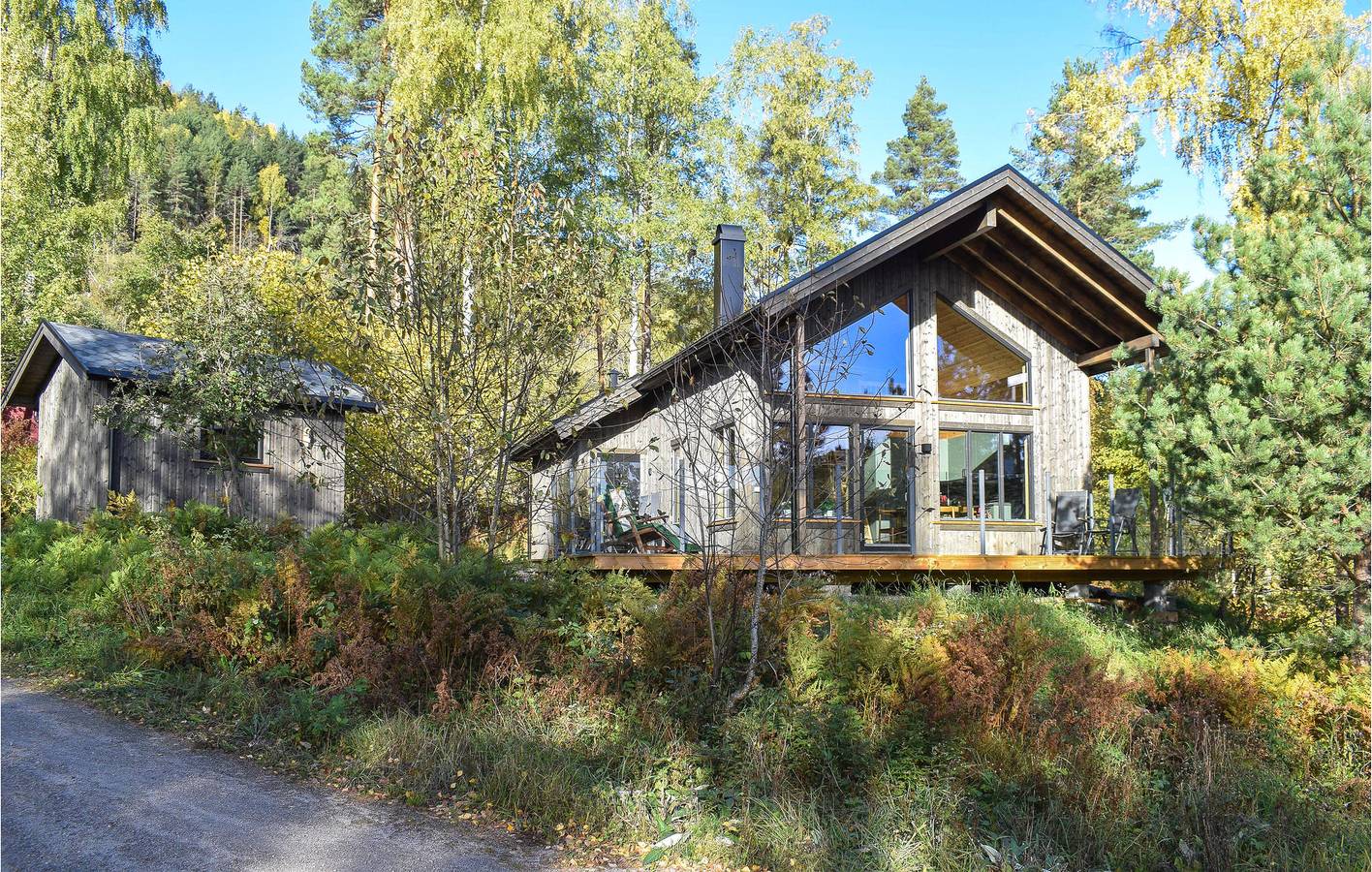 Ferienhaus für 6 Personen mit Ausblick in Nissedal