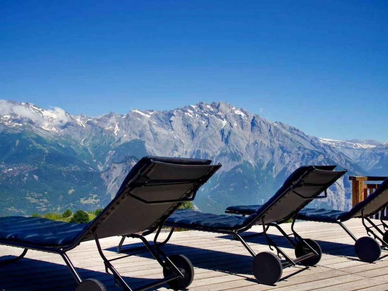 Chalet V mit Lift und Pool in Villy VS, Riddes