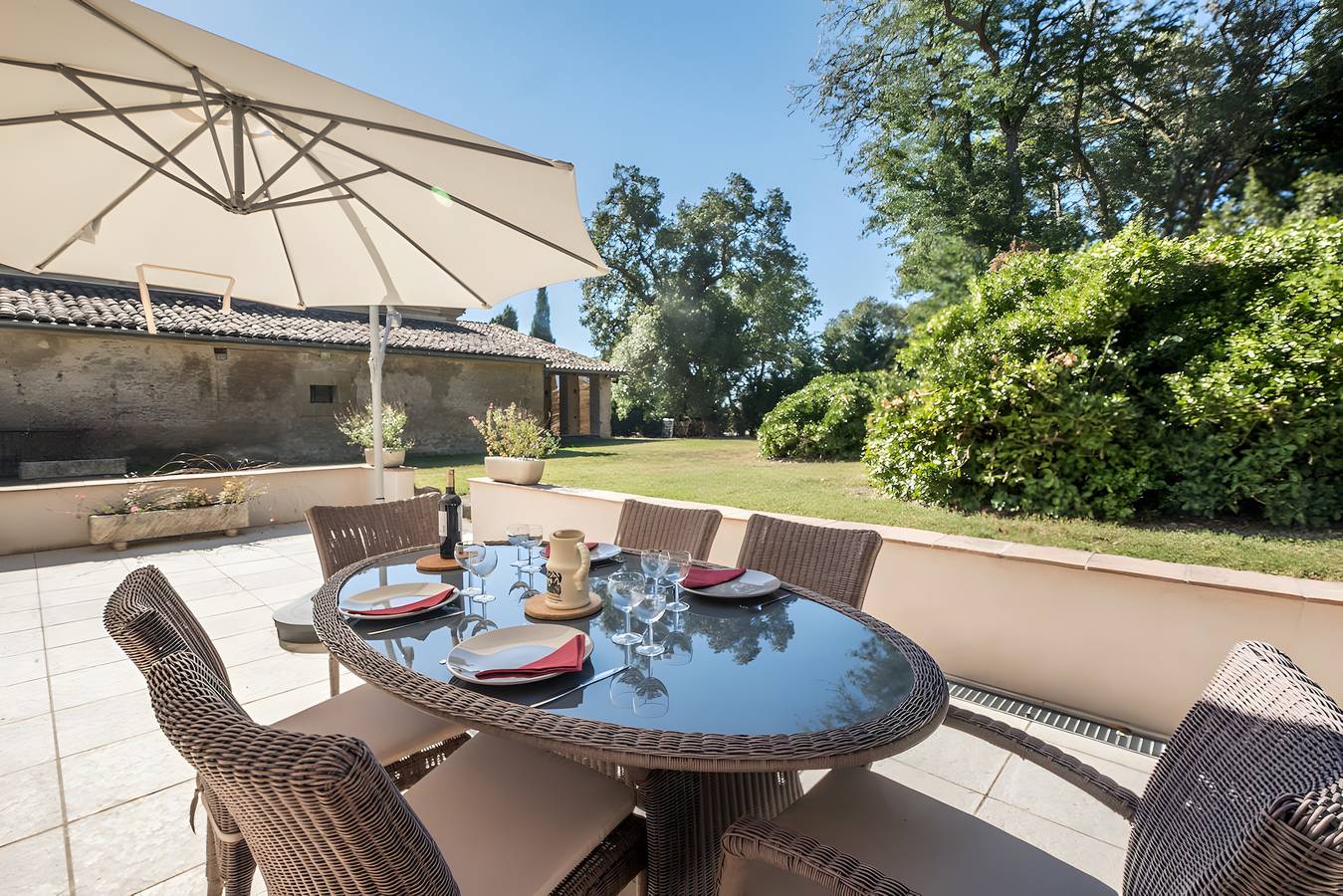 Ferienhaus 'Gite Rural Des Loubatous En' mit Bergblick und Wlan in Castelnaudary, Carcassonne und Umgebung