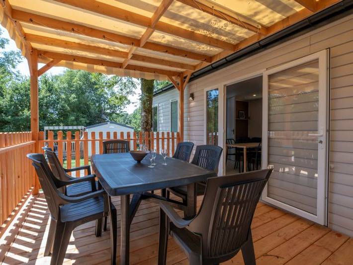 Mobil home pour 6 personnes, avec terrasse et piscine, animaux acceptés à Verruyes - 2