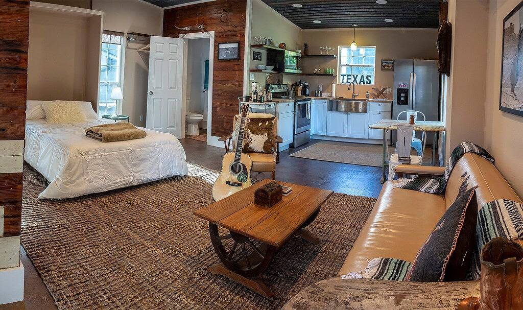 Das Blaubeerhäuschen in Süd-Austin in Austin, Travis County