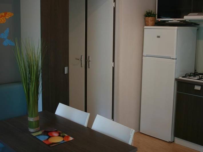 Mobil home pour 4 personnes, avec bassin pour enfant, animaux acceptés à Latour-de-France - 3