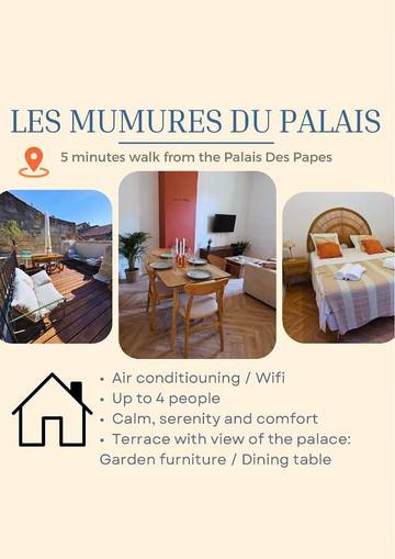 Gîte pour 4 personnes, avec vue et balcon dans Cinema Utopia La Manutention Avignon